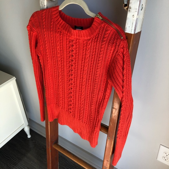 J. Crew Sweaters - J. CREW CABLE KNIT SWEATER WITH GOLD ZIPPER ✨